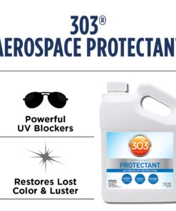 Alternative view of 303 Products Aerospace Protectant – UV Protection – Repels Dust, Dirt, & Staining – Smooth Matte Finish – Restores Like-New Appearance – 128 Fl. Oz. (30320)