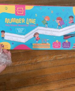 0-100 Dry Erase Number Line Board Double Sided 4 Feet Number Lines for Students with a Red & Black Dry Erase Marker Featuring 0-100 Number Line on One Side and Blank Line on The Reverse Side Set of 1 Board/2 Markers 36 71QhYSu9JL