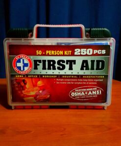 Be Smart Get Prepared First Aid Kit, 250 Piece. Exceeds OSHA ANSI Standards for Office, Home, Car, School, Emergency, Survival, Camping, Hunting, & Sports. FSA HSA 26 71QhjdeKy4L