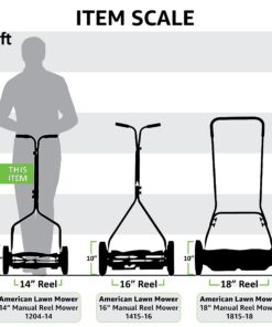 American Lawn Mower Company 1204-14 14-Inch 4-Blade Push Reel Lawn Mower, Red 14-Inch, 4-Blade 39 71QiDiKh9cS