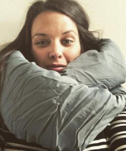 Huzi Infinity Pillow - Home Travel Soft Neck Scarf Support Sleep Grey 42 71QivEllWLL