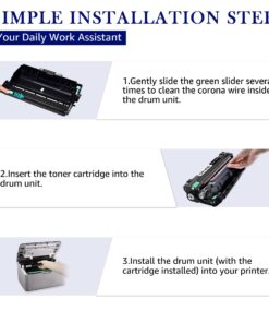 Mooho Compatible Drum Unit Replacement for Brother DR-630 DR 630 Drum for Brother MFC-L2700DW MFC-L2740DW HL-L2380DW DCP-L2540DW HL-L2300D DCP-L2520DW Laser Printer (Black, 1-Pack) 14 71QjVOpwVwL