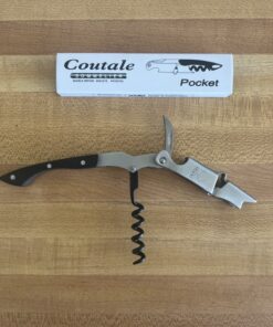 Pocket Prestige Waiters Corkscrew By Coutale Sommelier - Blackwood - French Patented Spring-Loaded Double Lever Wine Bottle Opener for Bartenders and Gifts - Sharp Micro-Serrated Knife 31 71QjgUKA61L