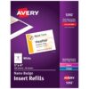 Avery Name Badge Inserts, Print or Write, 3 x 4 Inch, 300 Card Stock Refills (5392), White name badges 29 71Qjjp2w2bL
