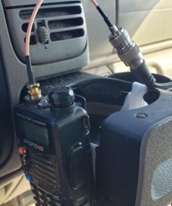 DHT Electronics Handheld Antenna Cable for Wouxun Baofeng Quasheng Linton - Adapter for UHF Base and Mobile Antennas - SMA Female to UHF SO-239 Female Connectors 6'' Pack of 2 12 71QjmvuilWL