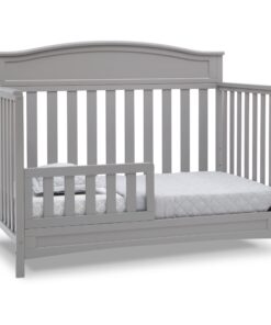 Delta Children Emery 4-in-1 Convertible Baby Crib - Greenguard Gold Certified, Grey 4-in-1 Crib 33 71Qk7k0N24L
