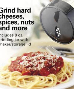 Hamilton Beach Stay or Go Blender with 32oz Jar, 8oz Grinder for Nuts & Spices, and 2 Portable Cups with Drinking Lids for Shakes and Smoothies, BPA Free, Black and Silver (52400) 21 71QkPYxjNyL