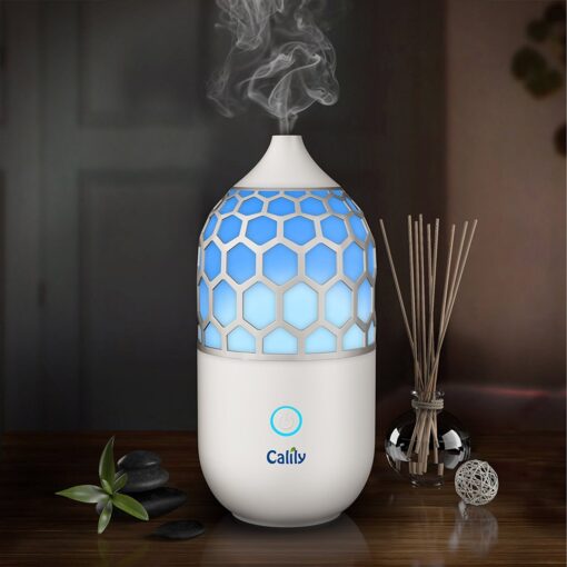 Calily Eternity Ultrasonic Essential Oil Diffuser Aromatherapy with Relaxing & Soothing Multi-Color LED Light - Perfect for Home, Office, Spa, Etc. [UPGRADED VERSION]