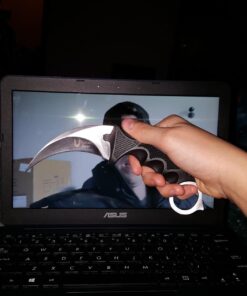 Vulcan Gear Tactical Hawkbill Karambit Knife with Sheath and Cord Silver blade 1. Silver 66 71Ql12cQSBL