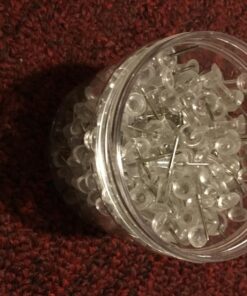 Amazon Basics Push Pins Tacks, Clear Plastic Head, Steel Point, 200-Pack 200 pack 45 71Qm0rmEfXL