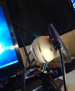 Dragonpad USA Microphone Pop Filter, for Blue Yeti, Blue Snowball - Flexible Gooseneck Microphone Mount and Double Layer Sound Shield Guard Windscreen black 55 71QmMtlUEL