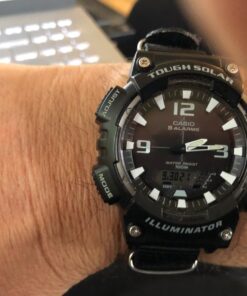 Alternative view of Casio Men's Tough Solar AQ-S810W-1AVCF Sport Combination Watch Black