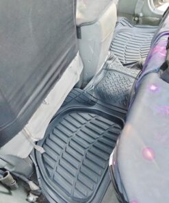 Motor Trend FlexTough Floor Mats for Cars, Black Deep Dish All-Weather Mats, Waterproof Trim-To Fit Automotive Floor Mats for Cars Trucks SUV, Universal Floor Liner Car Accessories Full Set 38 71QmzJqLqEL