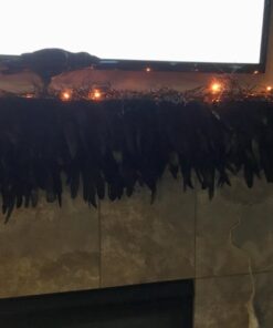 Sowder Rooster Hackle Feather Fringe Trim 5-7" in Width Pack of 5 Yards(Black) black 38 71Qn40EvZuL 1