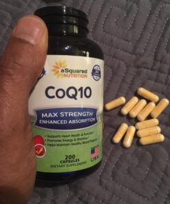 CoQ10 (400mg Max Strength, 200 Capsules) - High Absorption Vegan Coenzyme Q10 Powder - Ubiquinone Supplement Pills, Extra Antioxidant CO Q-10 Enzyme Vitamin Tablets, COQ 10 400 mg 200 Count (Pack of 1) 24 71QngLIogCL