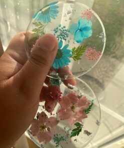 6 Pack Big Designs Resin Molds,Square Round Silicone Jewelry Casting Molds Coaster Molds for Resin Jewelry Making DIY Craft 26 71QnlTRNhHL