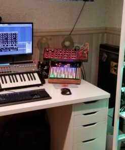 Pyle Portable Adjustable Laptop Stand - 6.3 to 10.9 Inch Anti-Slip Standing Table Monitor or Computer Desk Workstation Riser with Level Height Alignment for DJ, PC, Gaming, Home or Office - PLPTS25 37 71Qo84YrVeL