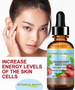 Botanical Beauty CRANBERRY SEED OIL 100% Pure Natural Undiluted Virgin Unrefined Cold Pressed Carrier Oil 0.5 Fl.oz.- 15 ml for Face, Skin, Body, Hair, Nail, Anti - aging 9 71QoeIPKGTL 1