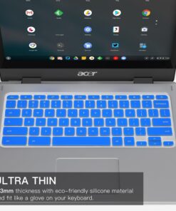 Keyboard Cover for Acer Chromebook Spin 11 311 CP311 511 512/Chromebook 11 CB3-131 CB3-132 CP311 C738T C733 CB5-132T/Chromebook Spin 713 CP713 R13 CB5-312T/Acer Chromebook 314 514 CB314 CB514, Blue 11 71Qp U5sT2L