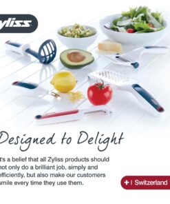 Zyliss Professional Cheese Grater, NSF Certified - Rotary Cheese Grater - Handheld Cheese Grater with Handle - Vegetable, Chocolate, Hard Cheese & Nut Grater - White Restaurant Cheese Grater 29 71Qp8fGf3bL