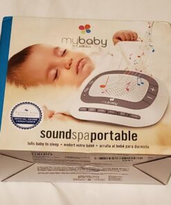 MyBaby SoundSpa White Noise Machine for Babies | 6 Soothing Lullabies for Newborns, Sound Therapy for Travel, Relaxing, Kids, Newborns, Baby Songs, Adjustable Volume, Auto-off Timer, By HoMedics 1 Count (Pack of 1) 41 71QpPGn8mEL