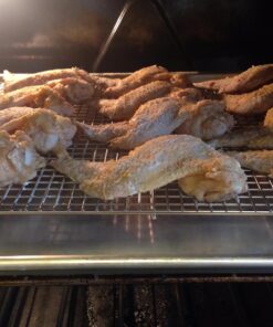 KITCHENATICS Half Sheet Cooling Rack for Cooking and Baking, Stainless Steel Baking Rack & Wire Rack, Bacon Grill Rack for Oven, Heavy-Duty Wire Cookie Cooling Rack fits Half Sheet Pan - 11.8 x 16.9 11.8" x 16.9" Half Sheet - 1 PC 29 71QpR5yAupL