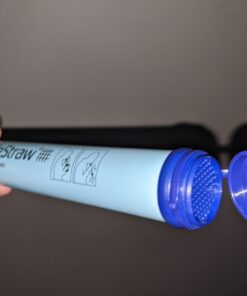 LifeStraw Personal Water Filter for Hiking, Camping, Travel, and Emergency Preparedness Blue 1 Pack 44 71QpVPJLFFL