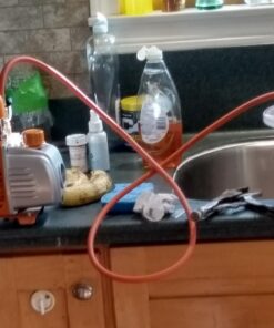 BACOENG 1 1/2 Gallon Vacuum Chamber Kit with 3.6 CFM 1 Stage Vacuum Pump HVAC 1.5GALLON 24 71QpiMhqUZL