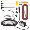 NUNET 15ft MicroUSB & MiniUSB Hardwire Kit with Mini/LP Mini/ATO/Micro2 Fuse, Micro to Mini/Type-C Adapters, Battery Drain Protection System, 15ft Length Cord for Dash Cameras Micro&Mini 9 71QrKxD67DL