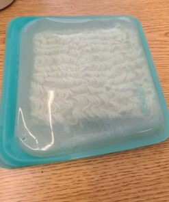 Stasher Reusable Silicone Storage Bag, Food Storage Container, Microwave and Dishwasher Safe, Leak-free, Snack, Aqua 23 71QrPYmINXL