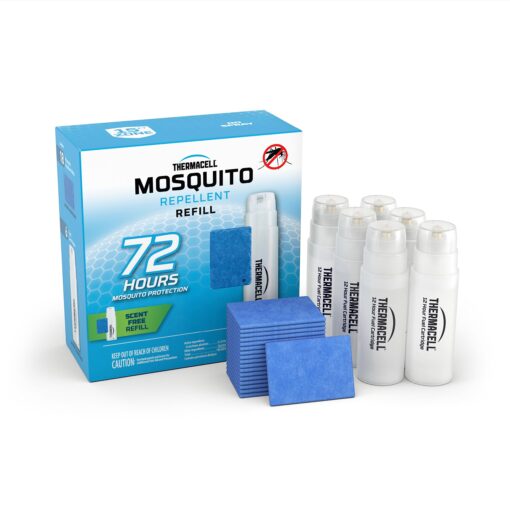 Thermacell Mosquito Repellent Refills; Compatible with Any Fuel-Powered Thermacell Repeller; Highly Effective, Long Lasting, No Spray, No Scent, No Mess; 15 Foot Zone of Mosquito Protection Original - Mosquito 72 Hour