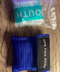 LSIKA-Z 5pcs CPR Face Shield Mask Keychain Ring Emergency Kit CPR Face Shields for First Aid or CPR Training (Blue-5) Blue-5 24 71Qs5WrAb3L