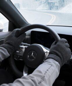 Winter Gloves for Men Women -20°F Thermal Deerskin Leather Insulated Work Glove Warm Polar Fleece Heated Heatlok Cotton in Cold Weather Grey-black Large 14 71Qs880OISL