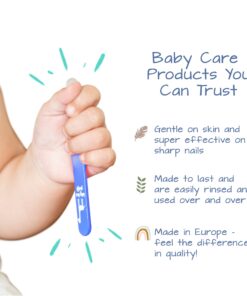 Baby Nail File, Safe Alternative for Nail Clippers, Must-Have Baby Essentials, Ideal Gift for Any Occasion Including Baby Shower, Blue - Baby Blue Giraffe 18 71QsOdy5iNL