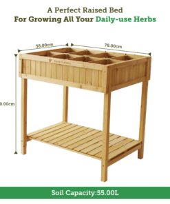 VegTrug 8 Pocket Herb Garden Brown 32 71QsVfWumtL