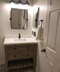 Gatco 4243MX Latitude II, Euro Tissue Holder In Matte Black, 6.88" Single Post 14 71Qsf44EQqL