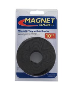 Master Magnetics - B005HY9XFC Magnet Tape, One Side Adhesive Magnetic Tape, 1/16" Thick x 1" Wide x 10 Feet (1 roll), 07019 1 Count (Pack of 1) 14 71Qt66erfL