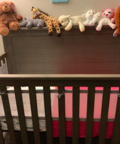 BreathableBaby Breathable Mesh Liner for Full-Size Cribs, Classic 3mm Mesh, Gray (Size 4FS Covers 3 or 4 Sides) 44 71QtneAUuJL