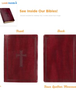 Alternative view of KJV Holy Bible, Super Giant Print Faux Leather Red Letter Edition - Thumb Index & Ribbon Marker, King James Version, Burgundy Imitation Leather