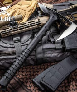 M48 Destroyer Tactical Tomahawk – Cast Stainless Steel Axe Head with Black Oxide Coating and Satin Finish, Injection Molded Handle – Sturdy, Reliable Tool to Tackle All Tasks - 16” Overall 7 71Qtz2z9Y9L
