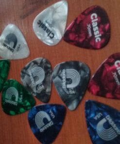 D'Addario Celluloid Guitar Picks - Guitar Accessories - Guitar Picks for Acoustic Guitar, Electric Guitar, Bass Guitar - Natural Feel, Warm Tone - Assorted, Medium 0.70mm, 10-pack 0.70mm-Medium 40 71Qu JqX6zL
