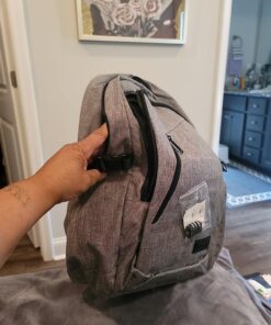 Mancro Laptop Backpack for Travel, Anti-theft Laptop Backpack for Men Business Backpack Work Daypack with USB Charging Port, Grey 15.6 inch 53 71QuLTms6xL