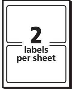 Avery Name Badge Labels, Red Border, 2-1/3" x 3-3/8", 100 Badges (5143) 1 12 71QutIGmV0L 1