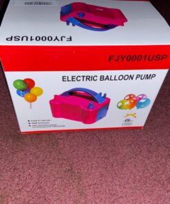 IDAODAN Electric Balloon Pump, Portable Electric Balloon Blower Machine Balloon Air Pump Dual Nozzle Rose Red 110V 600W Balloon Inflator for Party Decorations Pink/Blue 29 71Qv 3ul5L