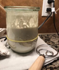 Acerich 2 Pack Danish Dough Whisk 13.5” Dough Whisk Stainless Steel Dutch Style Bread Whisk Wooden Handle Danish Whisk for Bread, Batter, Cake, Pastry 22 71Qv86kObkL