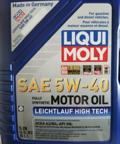Liqui Moly 2332 Leichtlauf High Tech 5W-40 Engine Oil - 5 Liter 20 71QvIcBRQL