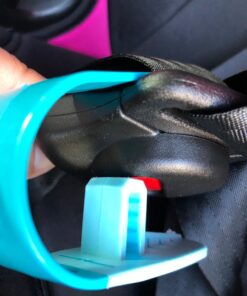 UnbuckleMe Car Seat Buckle Release Tool - Easy Opener Aid for Arthritis, Long Nails, Older Kids - Button Pusher for Infant, Toddler, Convertible 5 pt Harness car Seats - As Seen on Shark Tank (Aqua) Aqua Blue 31 71QvdBsMrdL