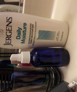 Sally's Organics® 4oz Empty Blue Glass Spray Bottles - Small 4 oz Misters Great for Face Spritz, Essential Oils, Beauty Solutions, and Cleaning Sprayer - Portable Atomizer Spritzer - 2 Pack 31 71Qw vA6DWL