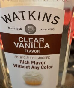 Watkins Clear Vanilla Flavor, 11 fl. oz. Bottle, 1 Count (Packaging May Vary) 11 Fl Oz (Pack of 1) 37 71Qx1VwkuL