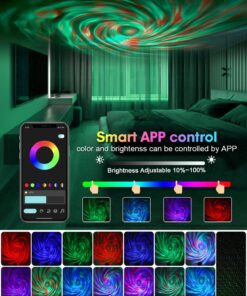 Alternative view of Star Projector Galaxy Projector, Happy Birthday Decorations Gift Night Light with Remote Nebula Starry Light Projector Twinkling Ceiling Stars Projection for Home Gaming Bedroom Kids Room Decor Lights DQ-M2